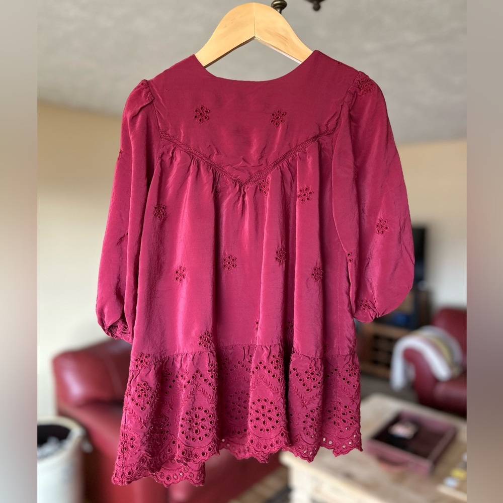 Zara Kids Dress in Rich Burgundy